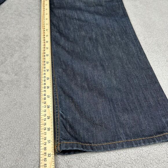 Vintage Rocawear Jeans Mens 42x32 Blue Rap Straight Baggy Wide Skater Street Y2K - Picture 13 of 16